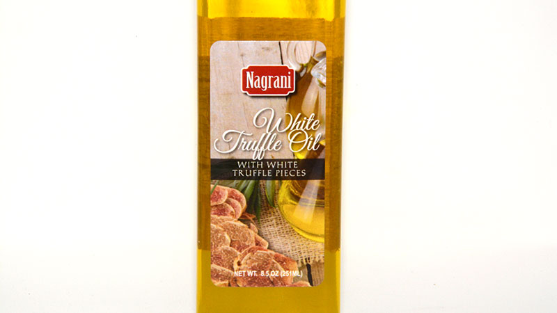 cooking oil bottle label