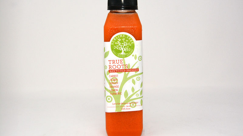 healthy true roots juice label