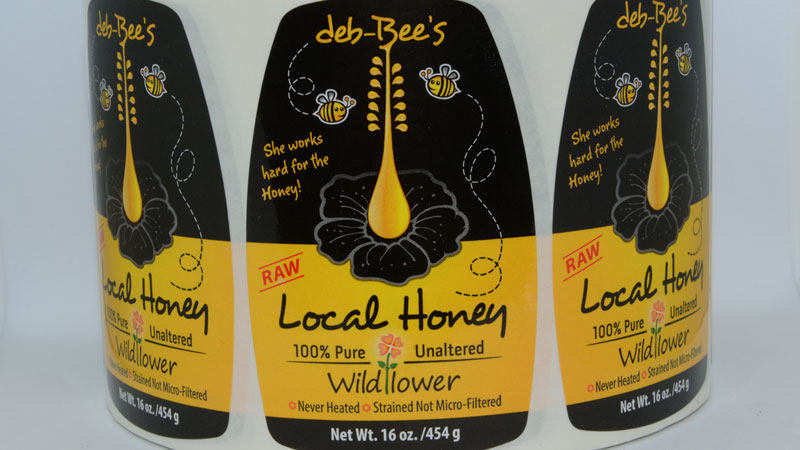 Honey labels example